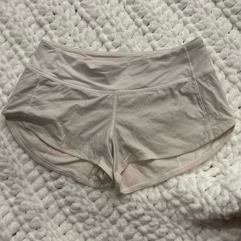 Lululemon Speed Up Shorts White size 4